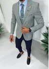 Sacou barbati slim fit verde 565