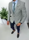 Sacou barbati slim fit verde 565