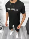 Compleu de vara tricou + pantaloni, negru, TS950 D6-1.1