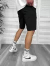 Pantaloni scurti casual, negri, 13058
