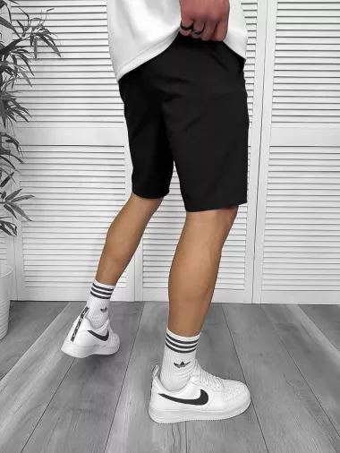 Pantaloni scurti casual, negri, 13058 O4-3.2