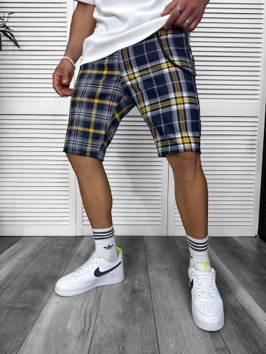 Pantaloni scurti casual , carouri, 13183 N7-4.3