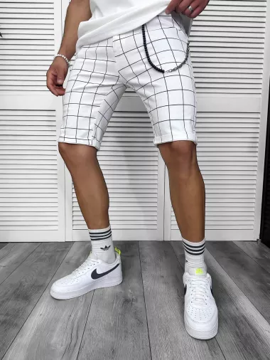 Pantaloni scurti casual , carouri, 13184 N7-4.3