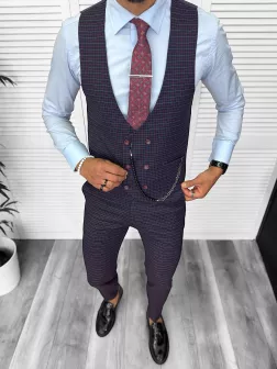Tinuta barbati smart casual Pantaloni + Camasa+Vesta 13187