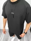 Compleu de vara, oversize, negru, triocu + pantaloni 099