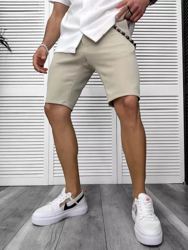 Pantaloni scurti casual bej 13058