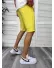 Pantaloni scurti casual galbeni 13058