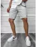 Pantaloni scurti casual gri deschis 13058