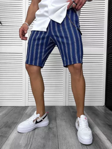 Pantaloni scurti casual cu dungi 13147