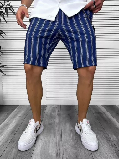 Pantaloni scurti casual cu dungi 13147 O2-6.3