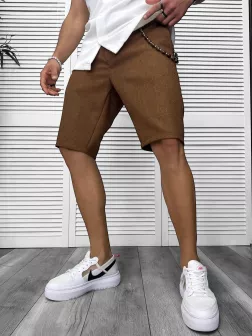 Pantaloni scurti casual, maro 13057 O3-6.3