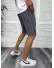 Pantaloni scurti casual, gri cu dungi 13165 D6-4.2