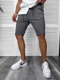 Pantaloni scurti casual, gri 13168 D4-2.4