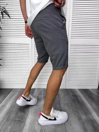 Pantaloni scurti casual, gri 13168 D4-2.4