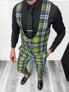 Compleu barbati Vesta + Pantaloni B4100 Lant si cravata cadou 5-2