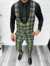 Compleu barbati Vesta + Pantaloni B4100 Lant si cravata cadou 5-2