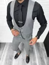 Compleu barbati Vesta + Pantaloni Lant si cravata cadou B4184
