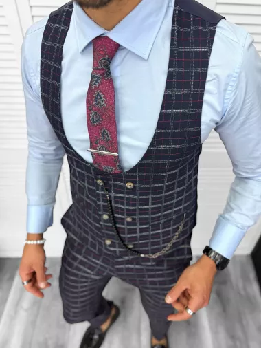 Compleu barbati Vesta + Pantaloni B5539 51-2 S1 Compleu barbati Vesta + Pantaloni B5539 51-2 S1