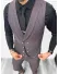 Compleu barbati Vesta + Pantaloni B5725 Lant si cravata cadou 30-1