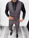 Compleu barbati Vesta + Pantaloni B5725 Lant si cravata cadou30-1
