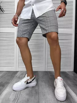 Pantaloni scurti casual, cu imprimeu, 13109