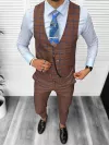 Compleu barbati Vesta + Pantaloni 13152 + Lant si cravata cadou