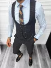 Compleu barbati Vesta + Pantaloni 13154 + Lant si cravata cadou