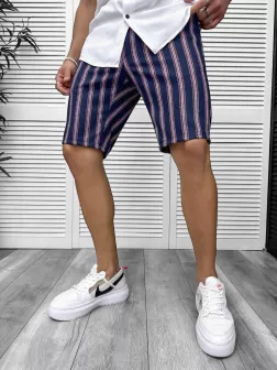 Pantaloni scurti casual, cu imprimeu, 13126 D4-3.2
