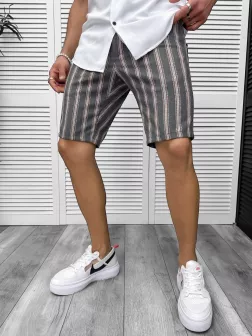Pantaloni scurti casual, cu imprimeu, 13132