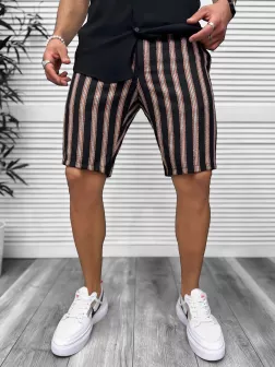 Pantaloni scurti casual, cu imprimeu, 13147 D4-3.3