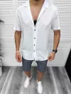 Compleu de vara camasa imprimeu + pantaloni 13100