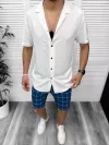 Compleu de vara camasa imprimeu + pantaloni 13101