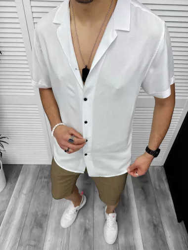 Compleu de vara camasa imprimeu + pantaloni 13102