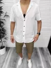 Compleu de vara camasa imprimeu + pantaloni 13102