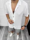 Compleu de vara camasa imprimeu + pantaloni 13103