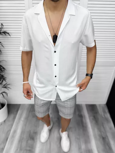Compleu de vara camasa imprimeu + pantaloni 13103