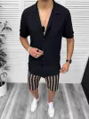 Compleu de vara camasa imprimeu + pantaloni 13107