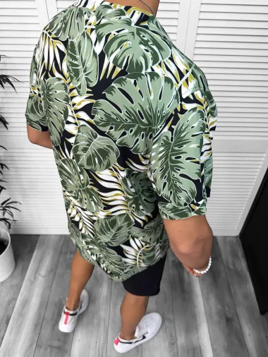 Camasa barbati de vara, maneca scurta, cu imprimeu 13093 D3-5.2