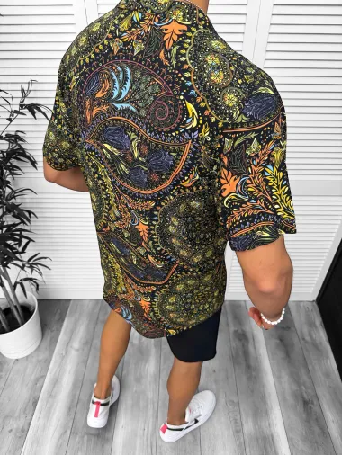 Camasa barbati de vara, maneca scurta, cu imprimeu 13094 P18-4.3