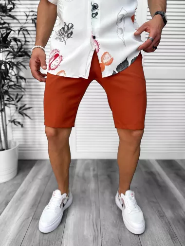 Pantaloni scurti casual, caramizii 13058 D3-5.3