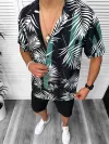 Compleu de vara camasa imprimeu + pantaloni 13069