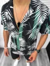 Compleu de vara camasa imprimeu + pantaloni 13069