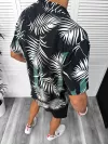Compleu de vara camasa imprimeu + pantaloni 13069
