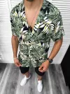 Compleu de vara camasa imprimeu + pantaloni 13071