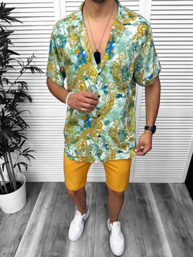 Camasa barbati PREMIUM , maneca scurta, cu imprimeu 13051 28-3.3