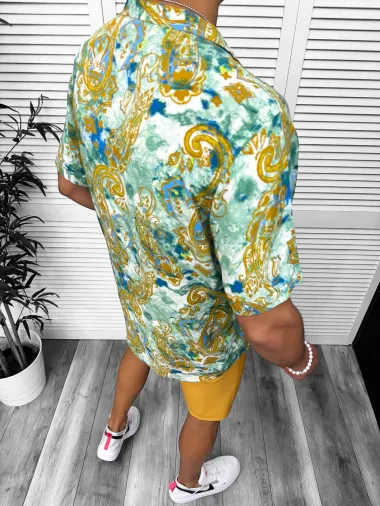 Camasa barbati PREMIUM , maneca scurta, cu imprimeu 13051 28-3.3