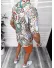 Compleu de vara camasa imprimeu + pantaloni 13053