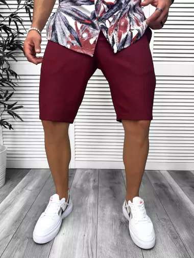 Pantaloni scurti casual, grena 13057 D3-2.2