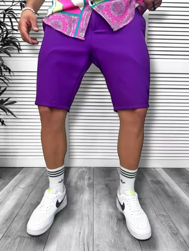 Pantaloni scurti casual, mov 13058 O4-3.2