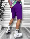 Pantaloni scurti casual, mov 13058
